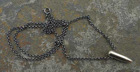 bullet designer necklace for men