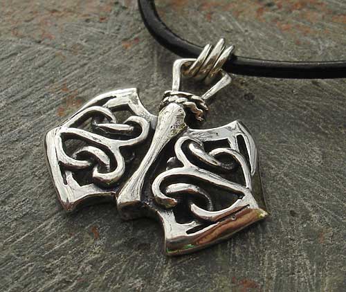 Celtic axehead necklace