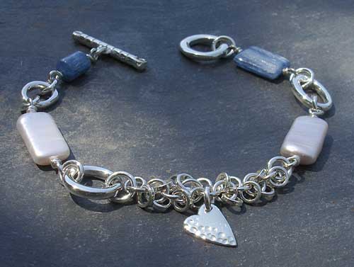 celtic modern silver bracelet