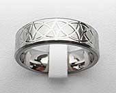 Mens Celtic titanium ring
