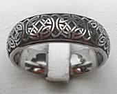 Celtic knot titanium ring