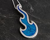 Celtic triquetra silver necklace