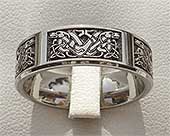 Size U Dog Symbol Designer Celtic Ring