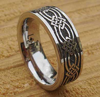 celtic ring mens chunky titanium rings knot love2have