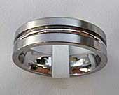 Chunky plain wedding ring