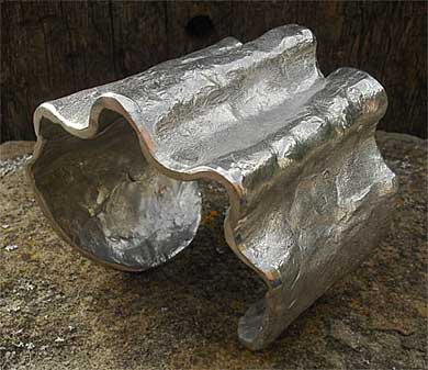 chunky pewter cuff bracelet