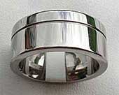 Chunky plain wedding ring