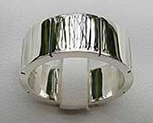 Chunky silver ring for men