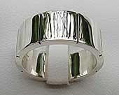 Chunky Silver Wedding Ring