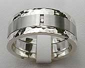 Stainless steel wedding ring