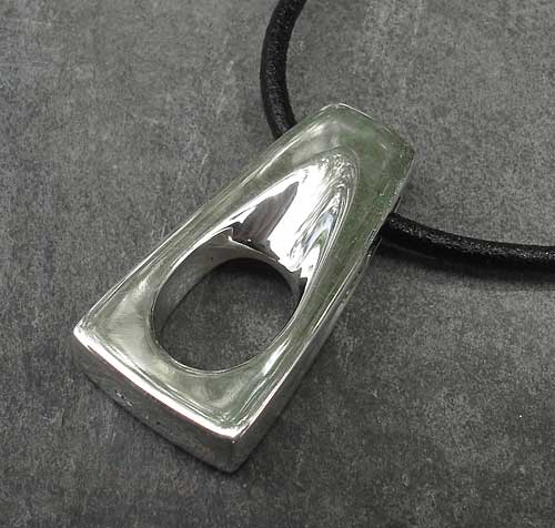 chunky sterling silver mens pendant