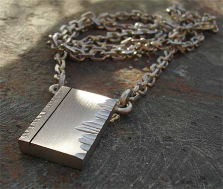 chunky sterling silver necklace