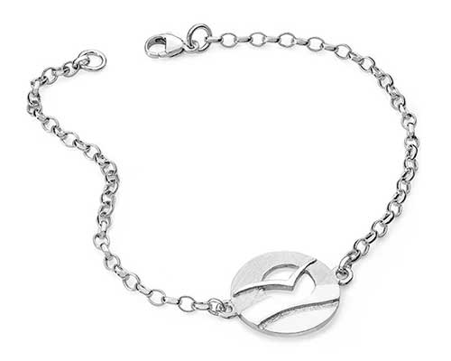 Designer silver bracelet