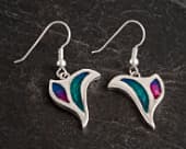 Colourful modern drop earrings