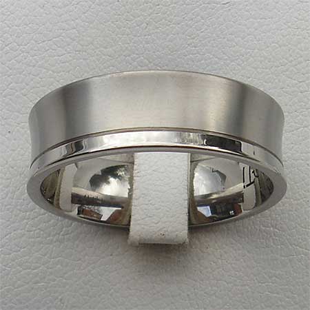 Size U Concave Plain Designer Ring