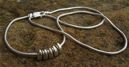 Handmade silver necklace