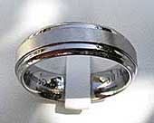 Contemporary plain wedding ring