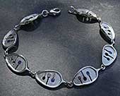 Contemporary silver Celtic bracelet