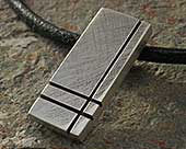 Contemporary silver pendant