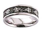 Decorative titanium ring