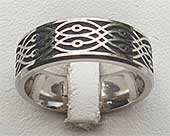 Decorative titanium ring