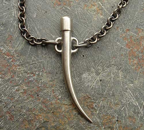 designer chain and tusk necklace for men