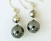Designer crystal drop earrings