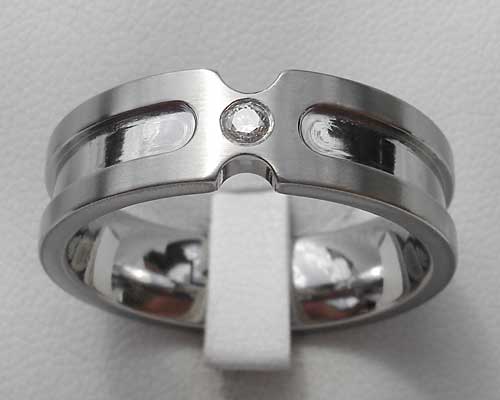 Designer diamond set wedding ring