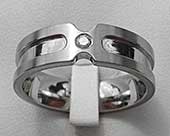 Designer diamond set wedding ring