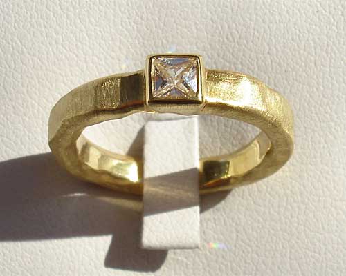 designer gold diamond engagement ring