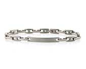 Designer mens ID bracelet