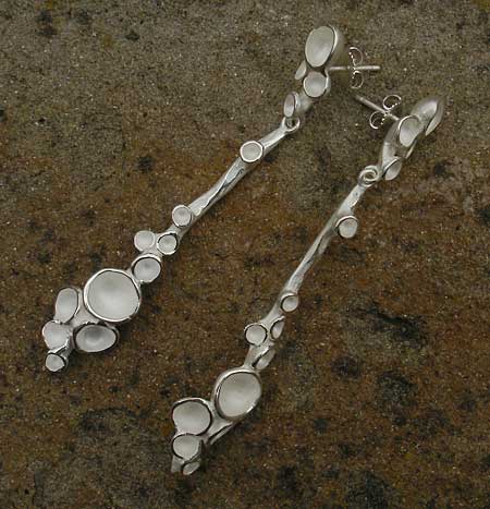 designer silver earrings