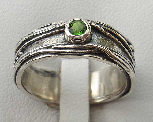 designer silver engagement ring