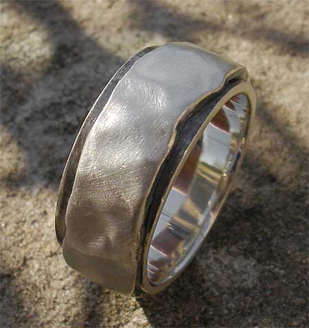 designer silver ring for men