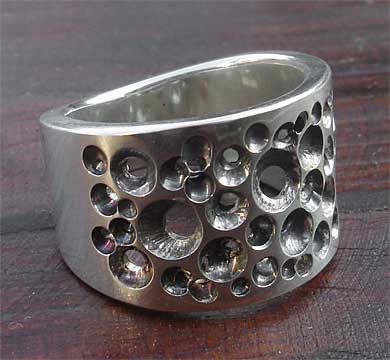 sterling silver designer ring