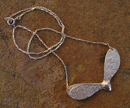 sycamore seed designer silver necklace
