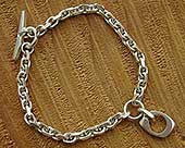 Womens designer silver bracelet