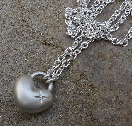 diamond heart necklace for women