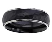 Domed two tone designer ring for men