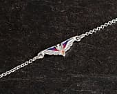 Dynamic womens silver eagle bracelet