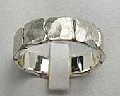 Fabulous designer silver wedding ring