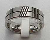 Ogham titanium ring