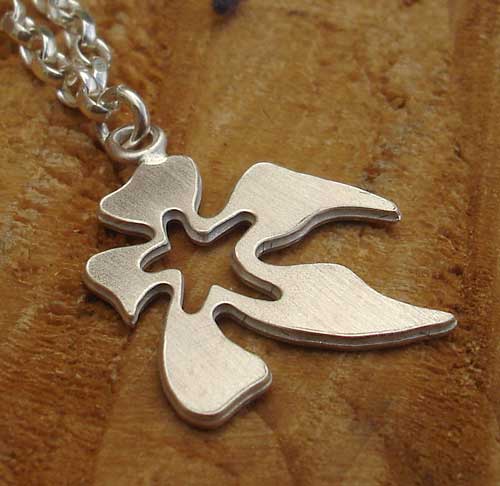 womens silver designer necklace