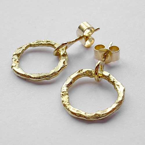 gold drop earrings