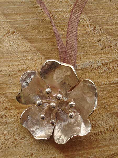 gold flower bridal necklace