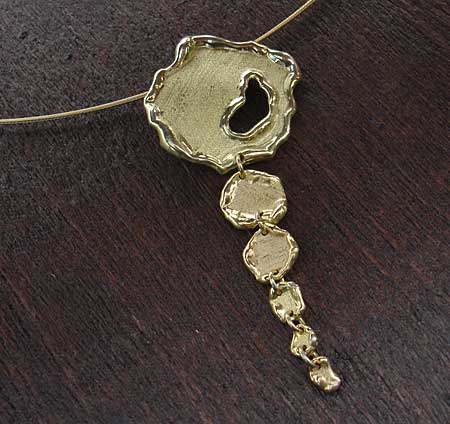 gold gothic necklace