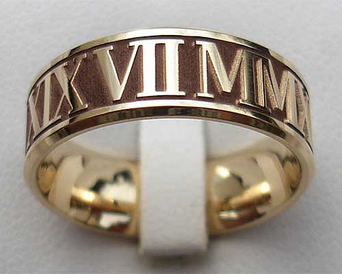 Buy Yellow Gold Round Diamond Roman Numeral Ring 14k, 18k Yellow Gold.  Valentine's Day Gift. Wedding & Anniversaries Online in India - Etsy