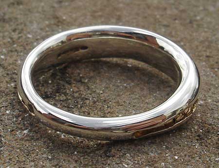 gold and silver designer ring