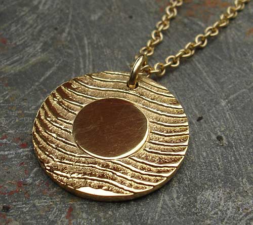gold surf necklace