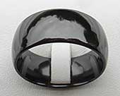 Gothic black metal ring